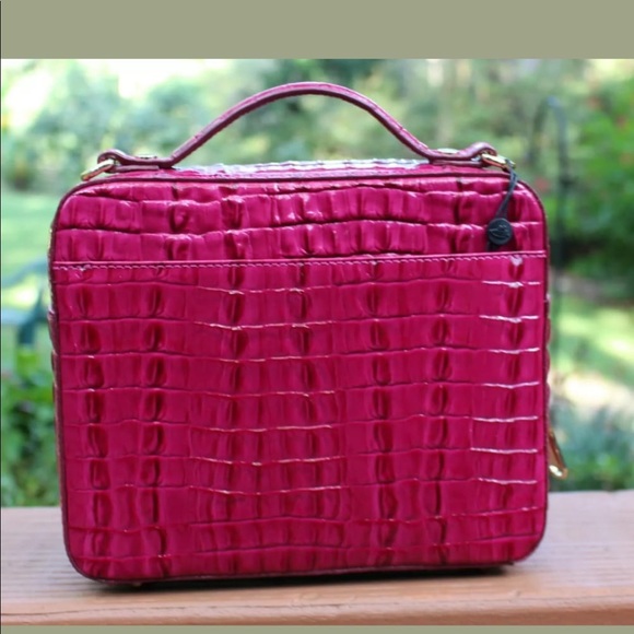 Sold NWT $265 Brahmin Evie Fuchsia La Scala Pink - Picture 4 of 8